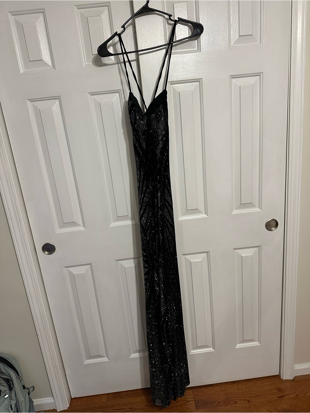 black sequin dress windsor Strappy Formal Gown att_len_Mini Birthday Dress To Impress Size:9